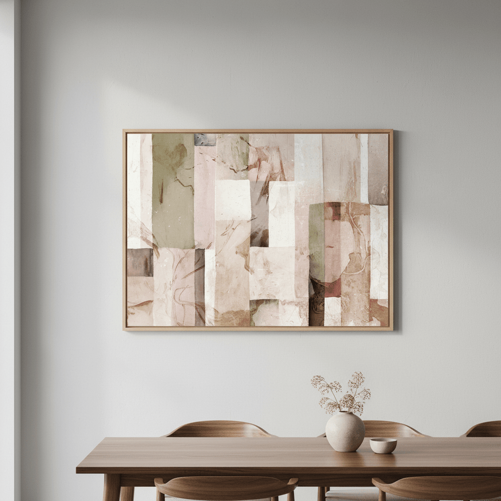 Pastel Square Floral by Deer Muskeeter wall - art - picture - poster
