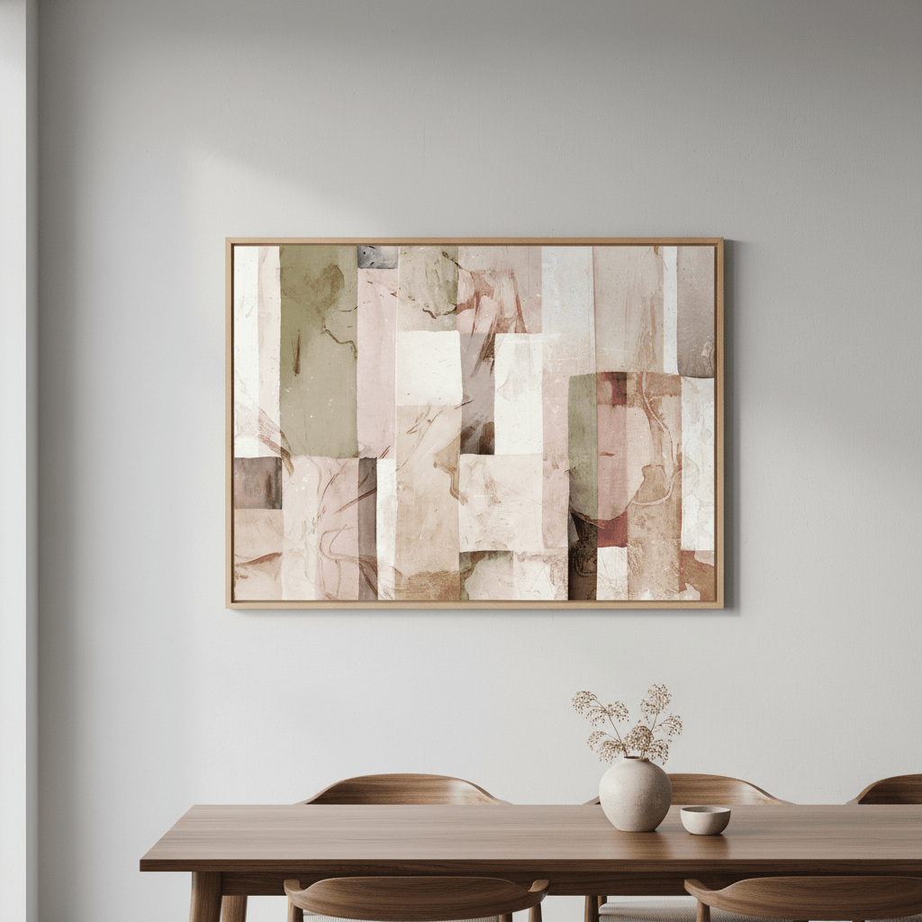 Pastel Square Floral by Deer Muskeeter wall - art - picture - poster