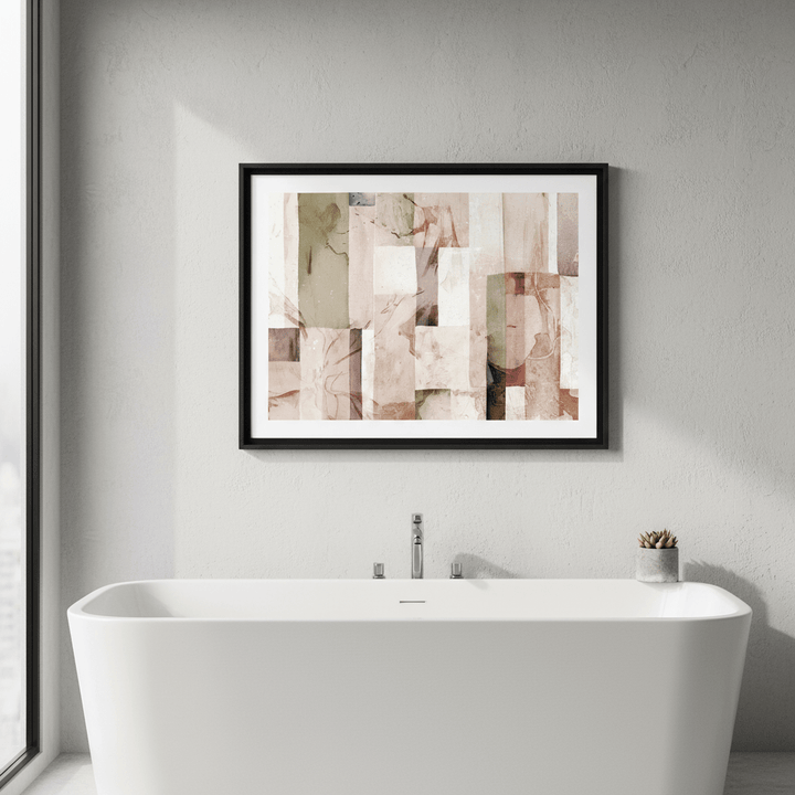 Pastel Square Floral by Deer Muskeeter wall - art - picture - poster