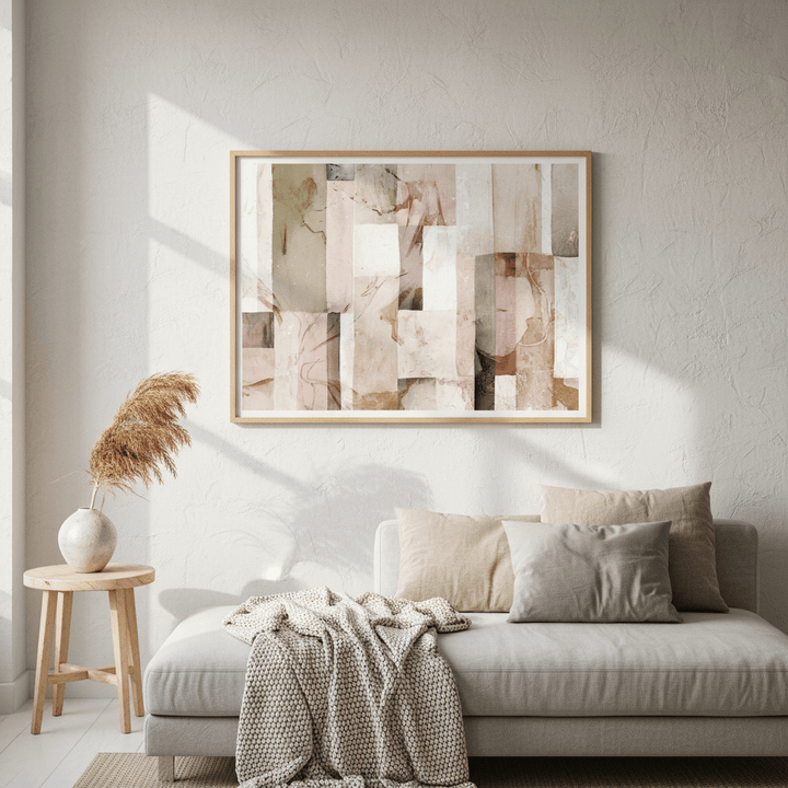 Pastel Square Floral by Deer Muskeeter wall - art - picture - poster
