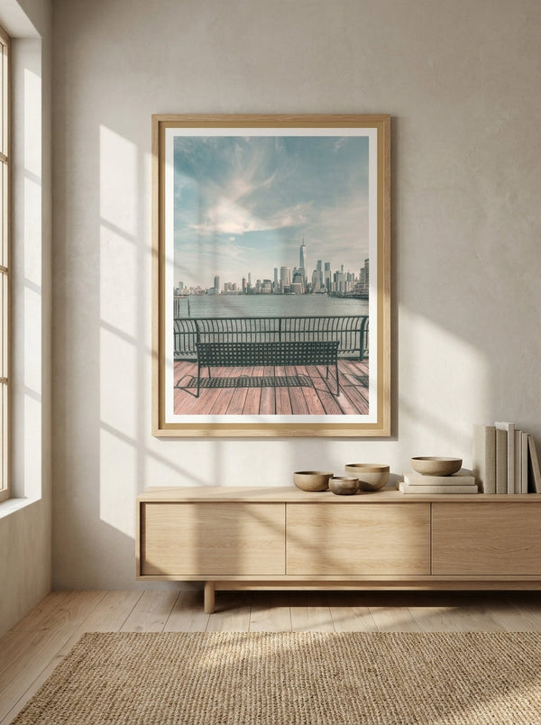 Peaceful City Skyline View By Melanie Viola | Art & Canvas Print