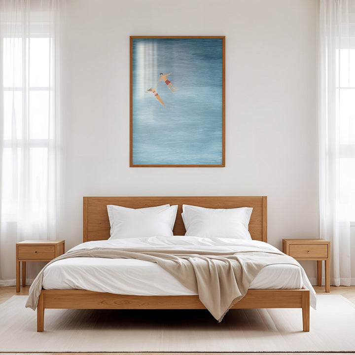 Peaceful Floating Tranquility Coastal Art wall - art - picture - poster