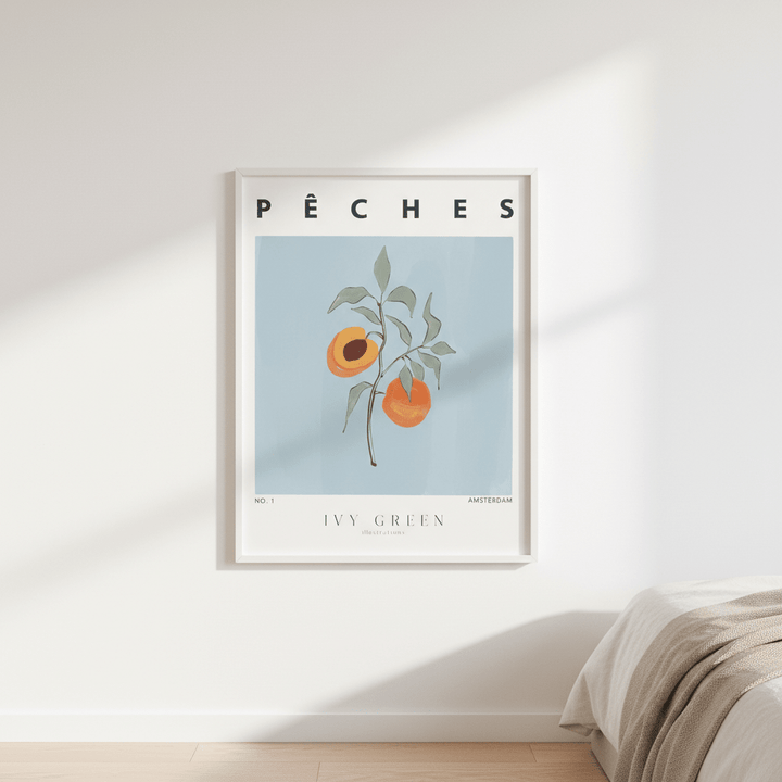 Peaches by Ivy Green Illustrations wall - art - picture - poster