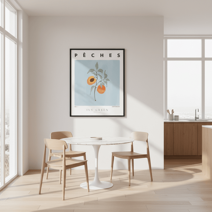 Peaches by Ivy Green Illustrations wall - art - picture - poster