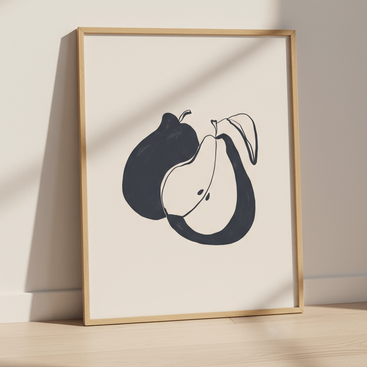 Pears by Ivy Green Illustrations wall - art - picture - poster