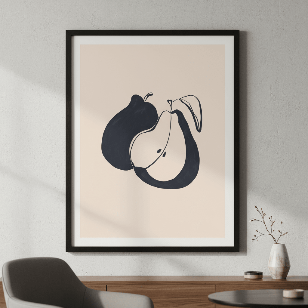 Pears by Ivy Green Illustrations wall - art - picture - poster