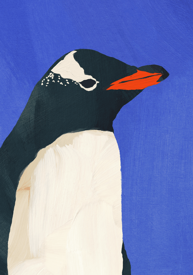Penguin By Henry Rivers wall - art - picture - poster