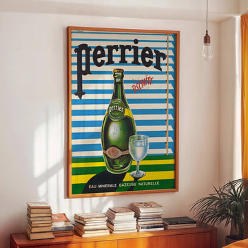 Perrier Eau Minerale Vintage Poster wall - art - picture - poster