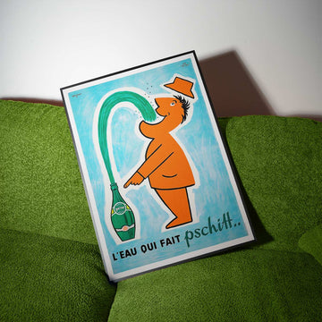 Perrier Pschitt Vintage French Advertising Poster wall - art - picture - poster
