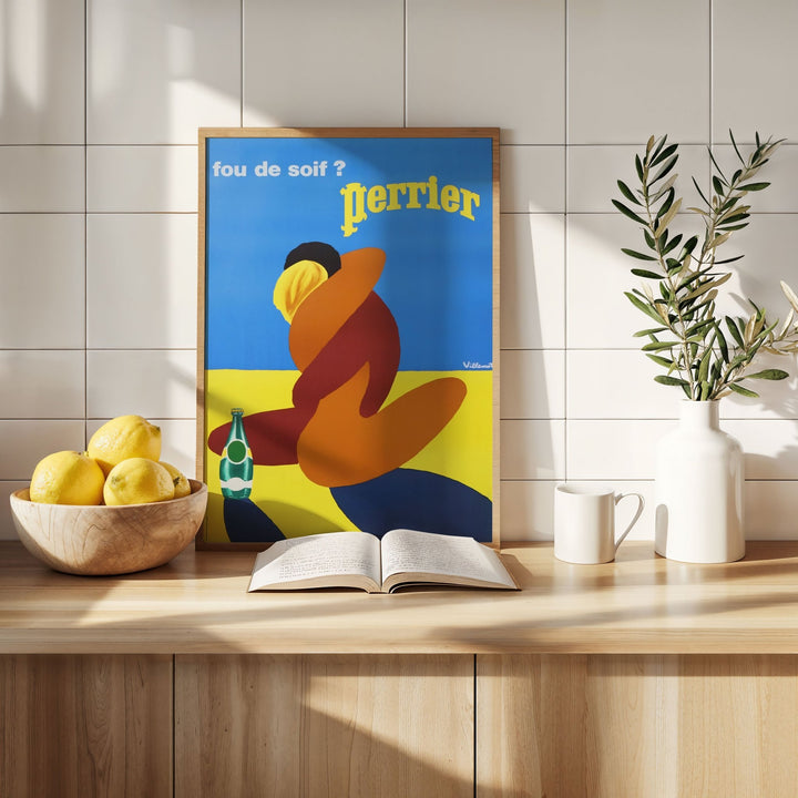 Perrier Vintage Bar Art wall - art - picture - poster