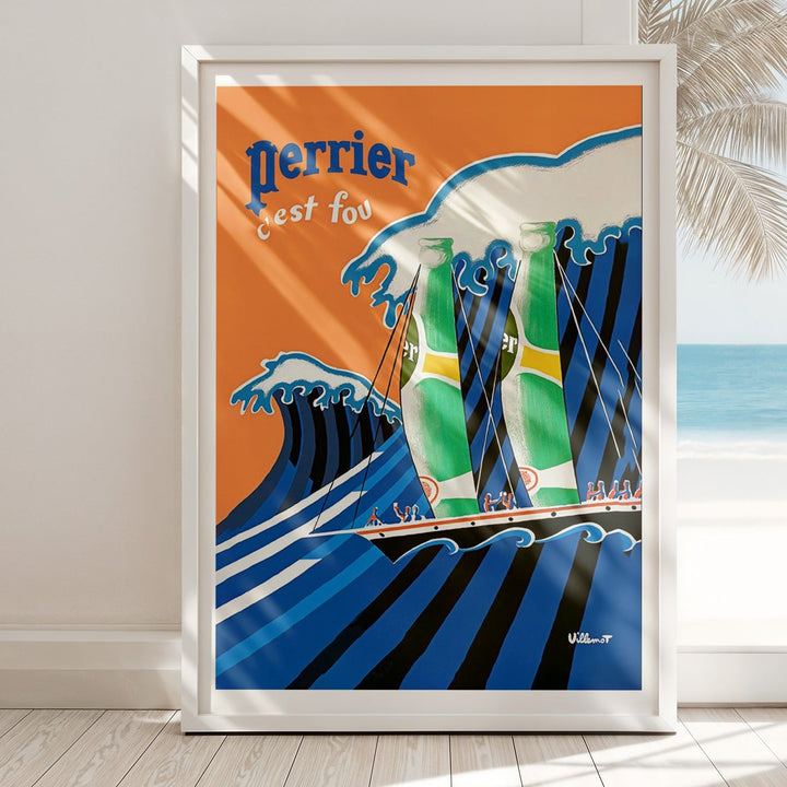 Perrier Wave Vintage Wall Art wall - art - picture - poster