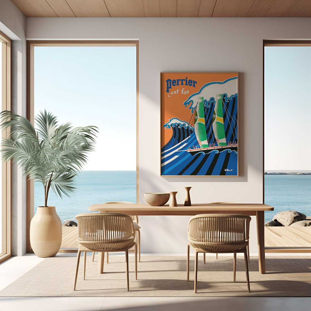 Perrier Wave Vintage Wall Art wall - art - picture - poster