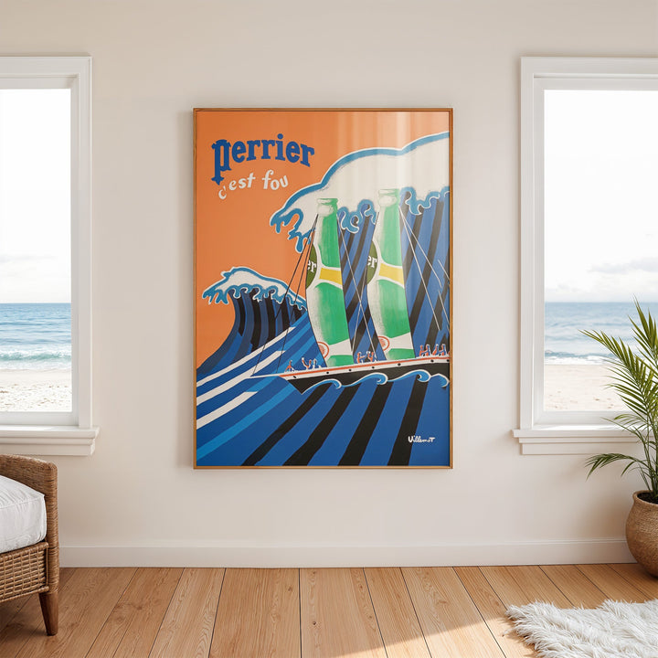 Perrier Wave Vintage Wall Art wall - art - picture - poster