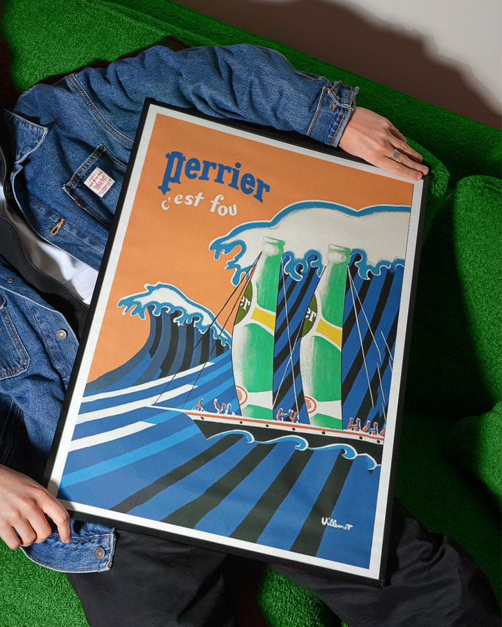 Perrier Wave Vintage Wall Art wall - art - picture - poster