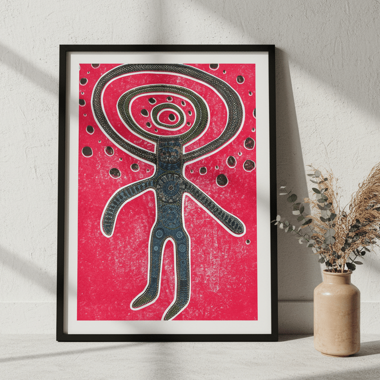 Petroglyph by Sven Reubens wall - art - picture - poster