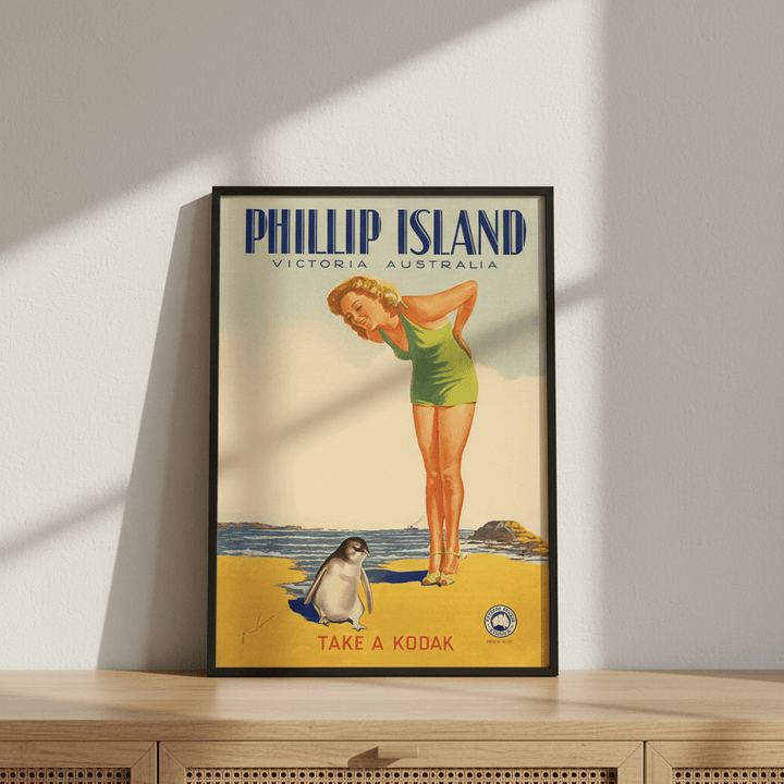 Phillip Island Take a Kodak Vintage Retro Wall Art Print wall - art - picture - poster