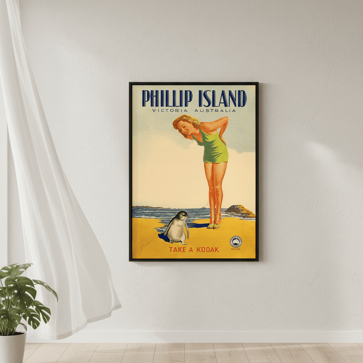 Phillip Island Take a Kodak Vintage Retro Wall Art Print wall - art - picture - poster