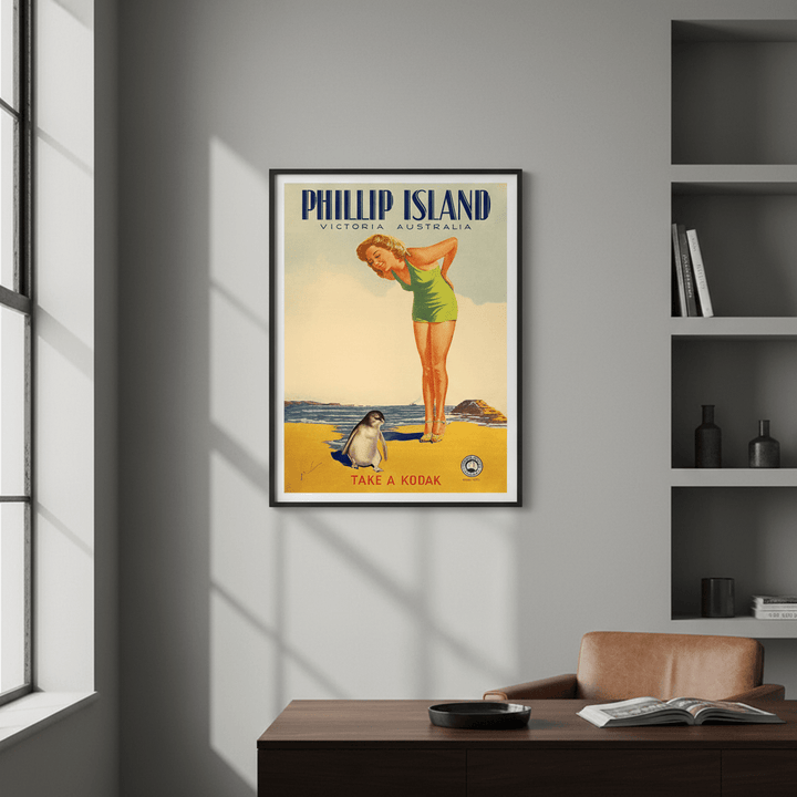 Phillip Island Take a Kodak Vintage Retro Wall Art Print wall - art - picture - poster