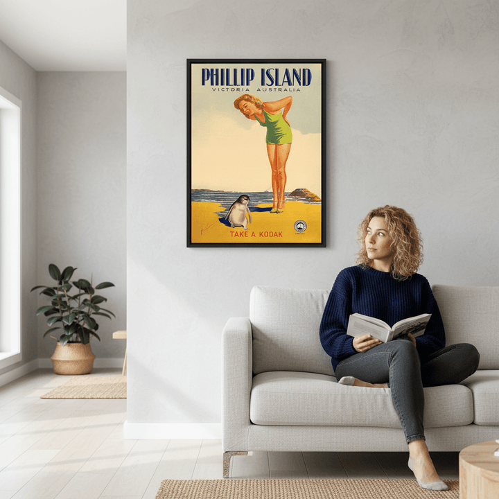Phillip Island Take a Kodak Vintage Retro Wall Art Print wall - art - picture - poster