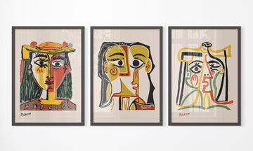 Picasso Multicolor Trio Wall Prints - Set of 3 - Style My Wall