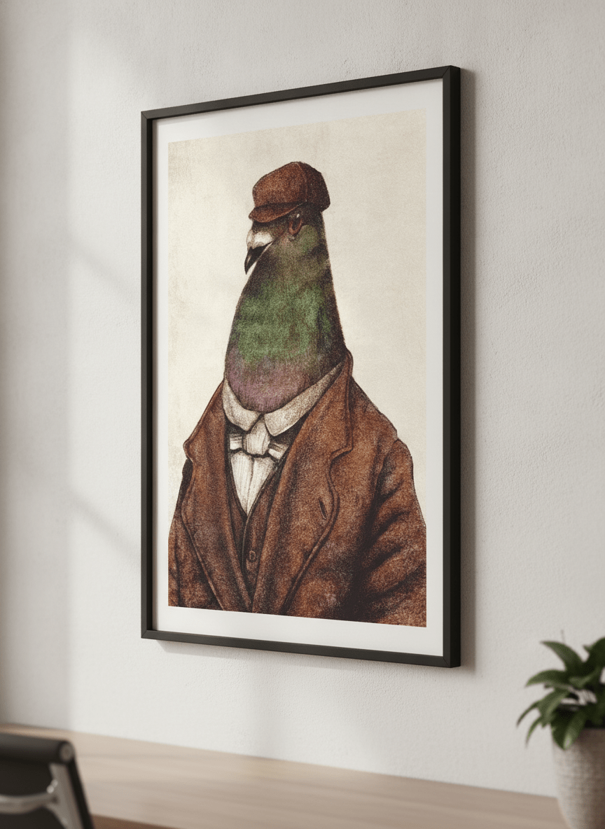 Contemporary wall art featured in a bright modern office workspace