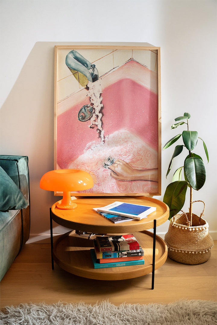 Pink Bath Scene by Julia Ockert wall - art - picture - poster