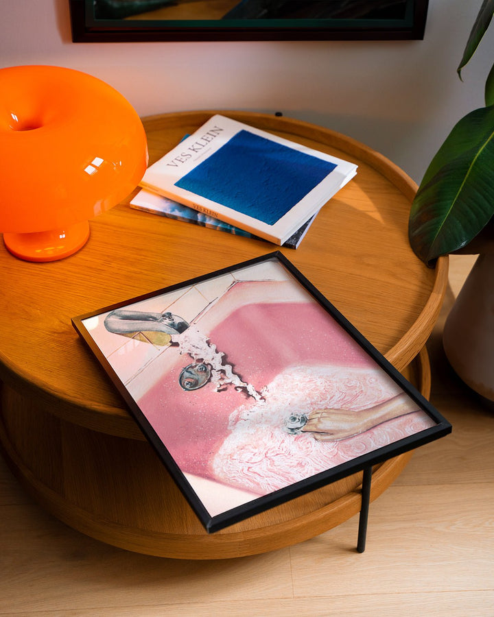 Pink Bath Scene by Julia Ockert wall - art - picture - poster