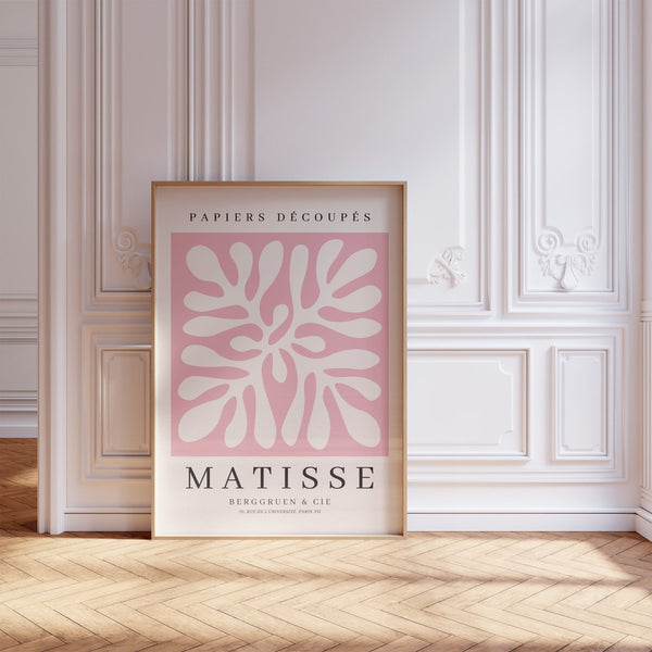 Pink Coral Wall Art By Henri Matisse