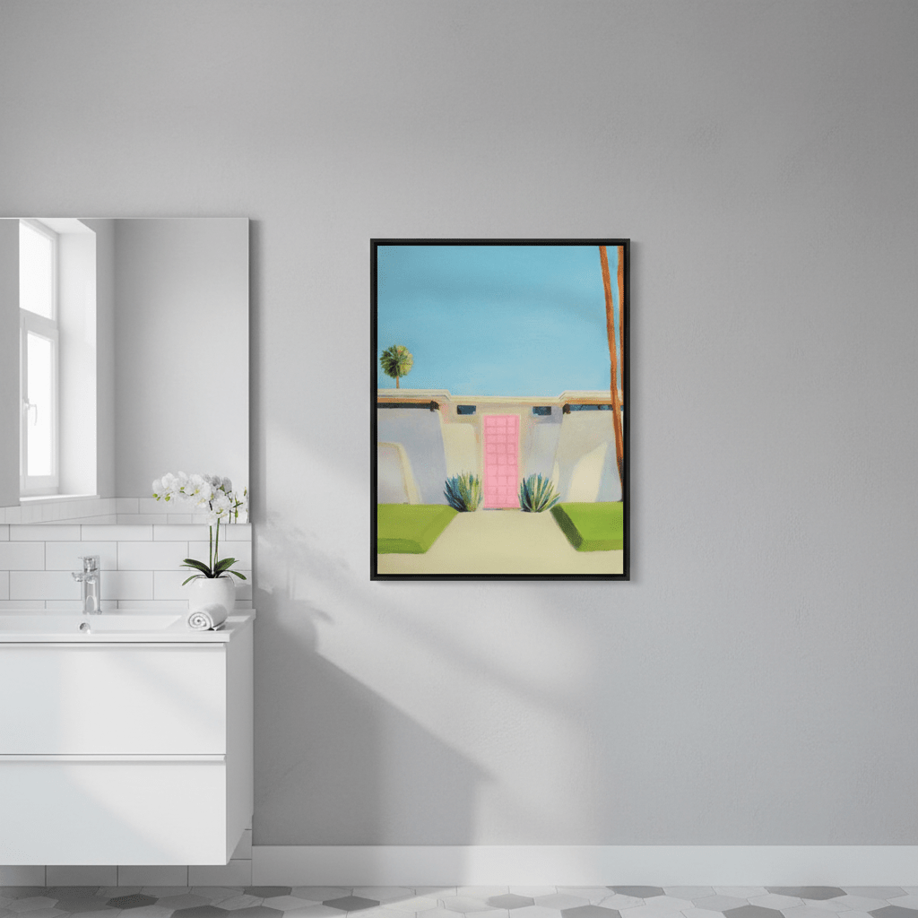 Pink Door by Ieva Baklane wall - art - picture - poster