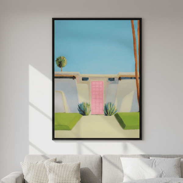 Pink Door by Ieva Baklane | Art & Canvas Print