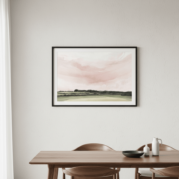 Pink Esk Lynn View Tasmania by Deer Muskeeter wall - art - picture - poster