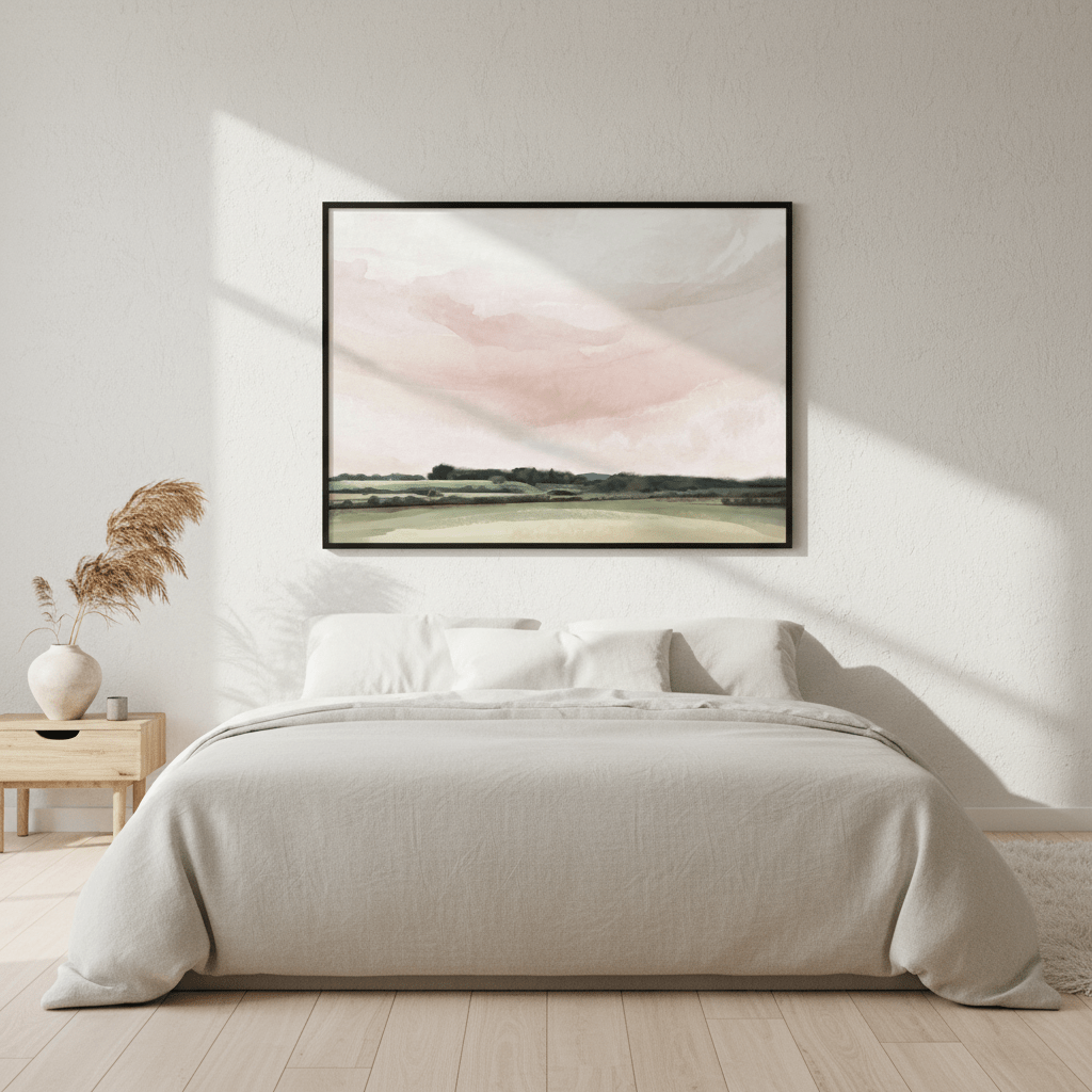 Pink Esk Lynn View Tasmania by Deer Muskeeter wall - art - picture - poster