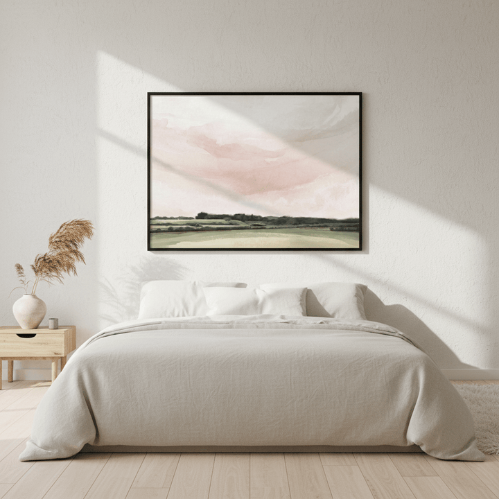 Pink Esk Lynn View Tasmania by Deer Muskeeter wall - art - picture - poster