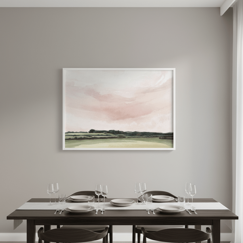 Pink Esk Lynn View Tasmania by Deer Muskeeter wall - art - picture - poster