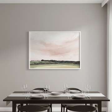 Pink Esk Lynn View Tasmania by Deer Muskeeter wall - art - picture - poster