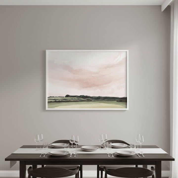 Pink Esk Lynn View Tasmania by Deer Muskeeter wall - art - picture - poster