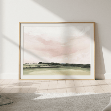 Pink Esk Lynn View Tasmania by Deer Muskeeter wall - art - picture - poster