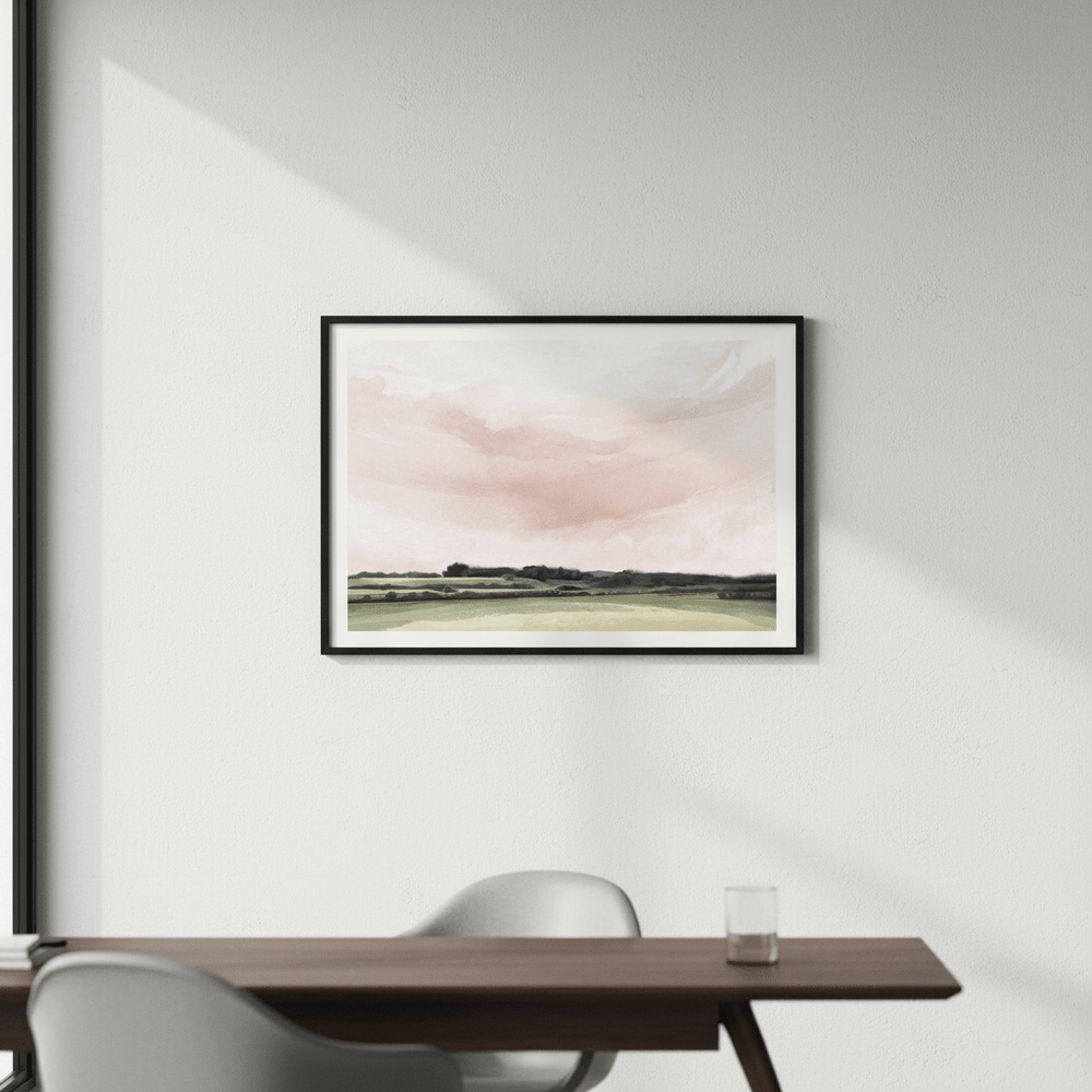 Pink Esk Lynn View Tasmania by Deer Muskeeter wall - art - picture - poster