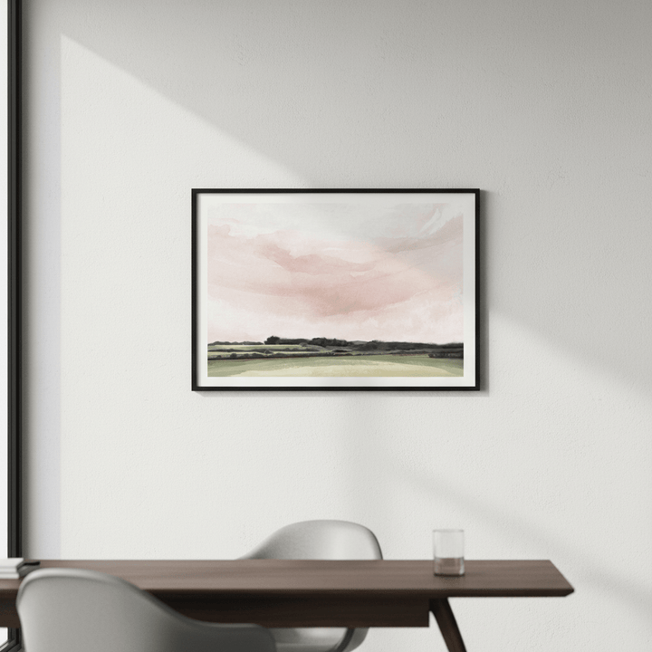 Pink Esk Lynn View Tasmania by Deer Muskeeter wall - art - picture - poster