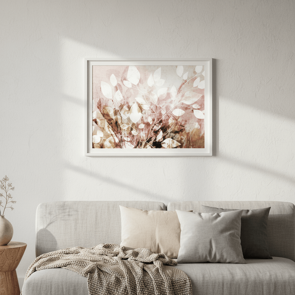 Pink Garden Floral by Deer Muskeeter wall - art - picture - poster