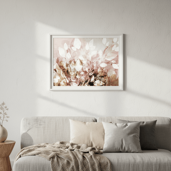 Pink Garden Floral by Deer Muskeeter wall - art - picture - poster