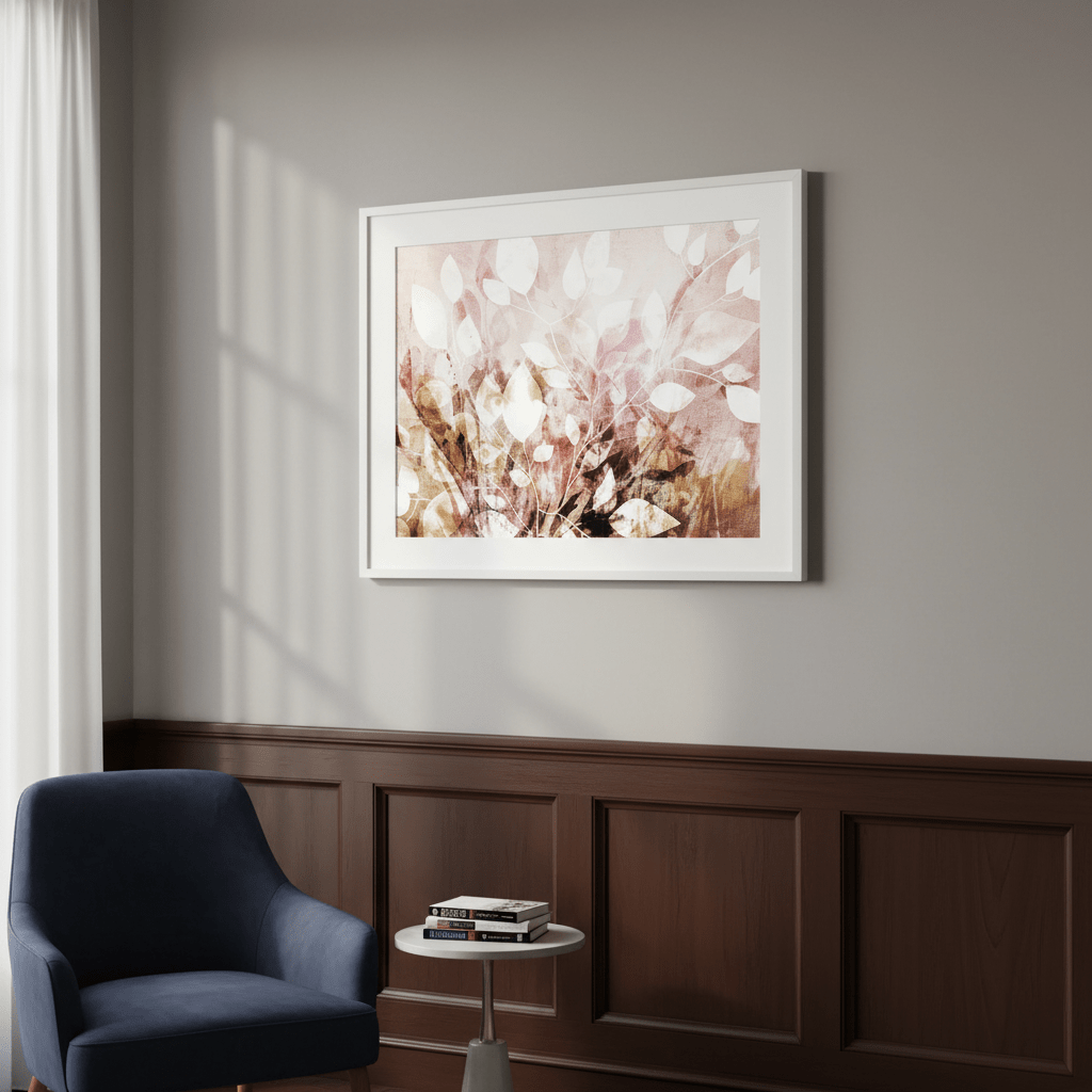 Pink Garden Floral by Deer Muskeeter wall - art - picture - poster