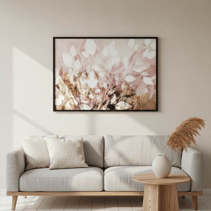 Pink Garden Floral by Deer Muskeeter wall - art - picture - poster