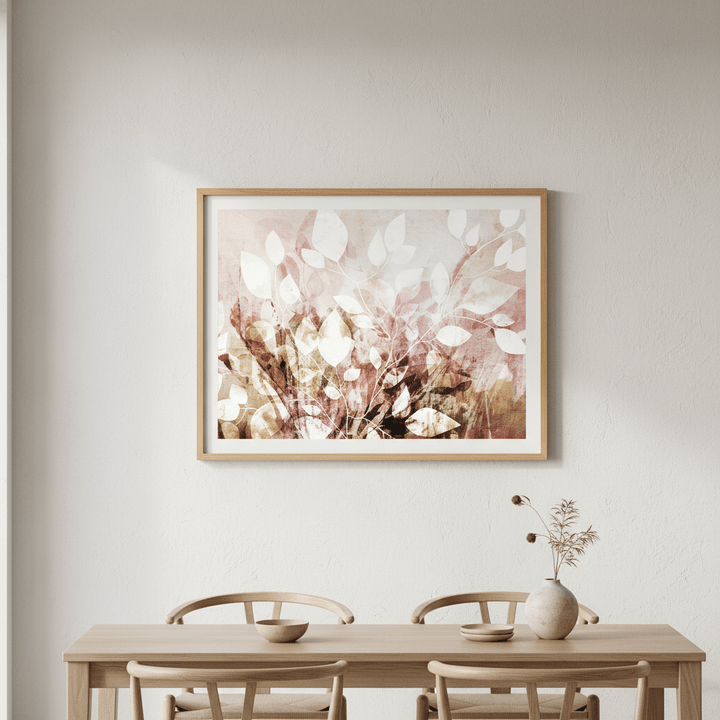Pink Garden Floral by Deer Muskeeter wall - art - picture - poster