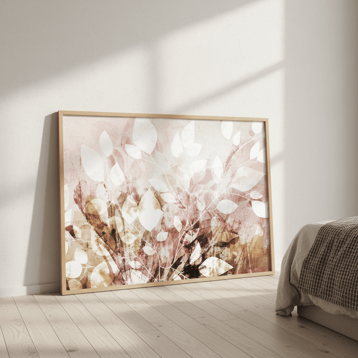 Pink Garden Floral by Deer Muskeeter wall - art - picture - poster