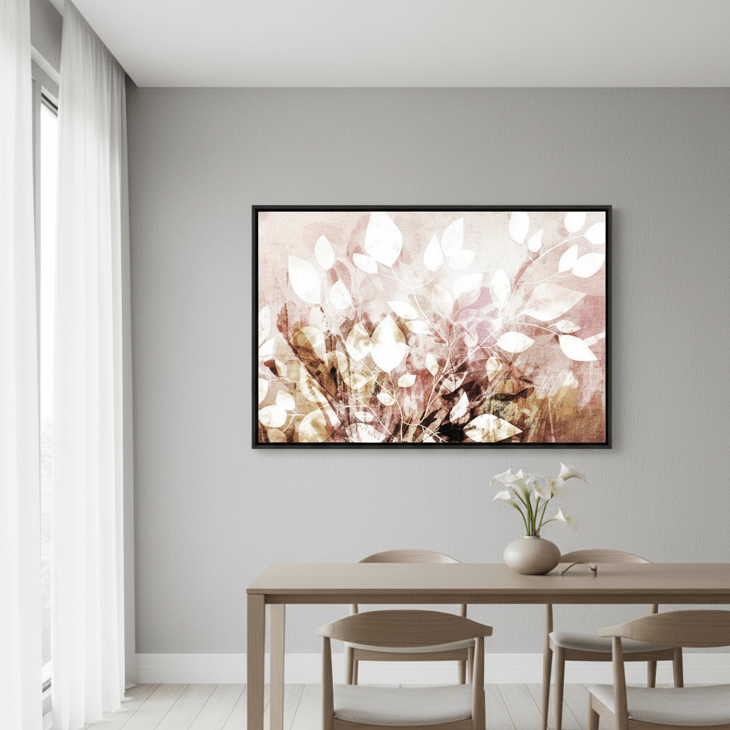 Pink Garden Floral by Deer Muskeeter wall - art - picture - poster