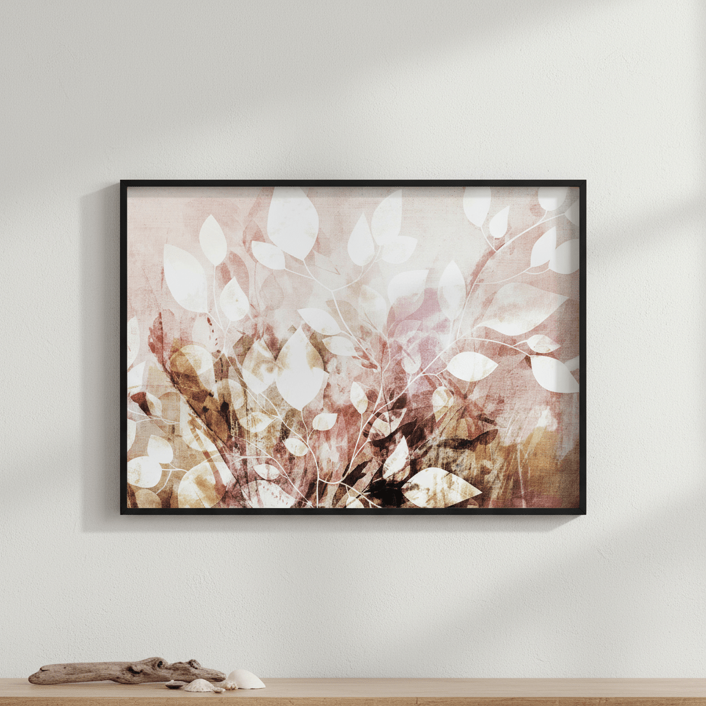 Pink Garden Floral by Deer Muskeeter wall - art - picture - poster