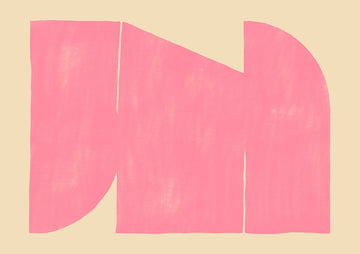 Pink Maze Landscape Abstract by Maison Bootsy - Style My Wall, frame