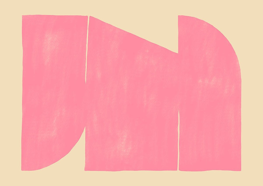 Pink Maze Landscape Abstract by Maison Bootsy