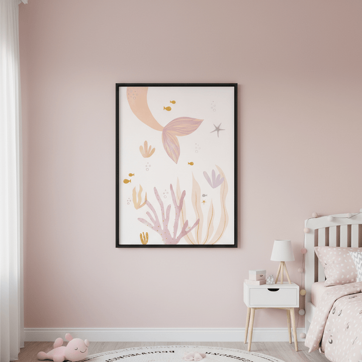 Pink Mermaid by Menina Lisboa wall - art - picture - poster